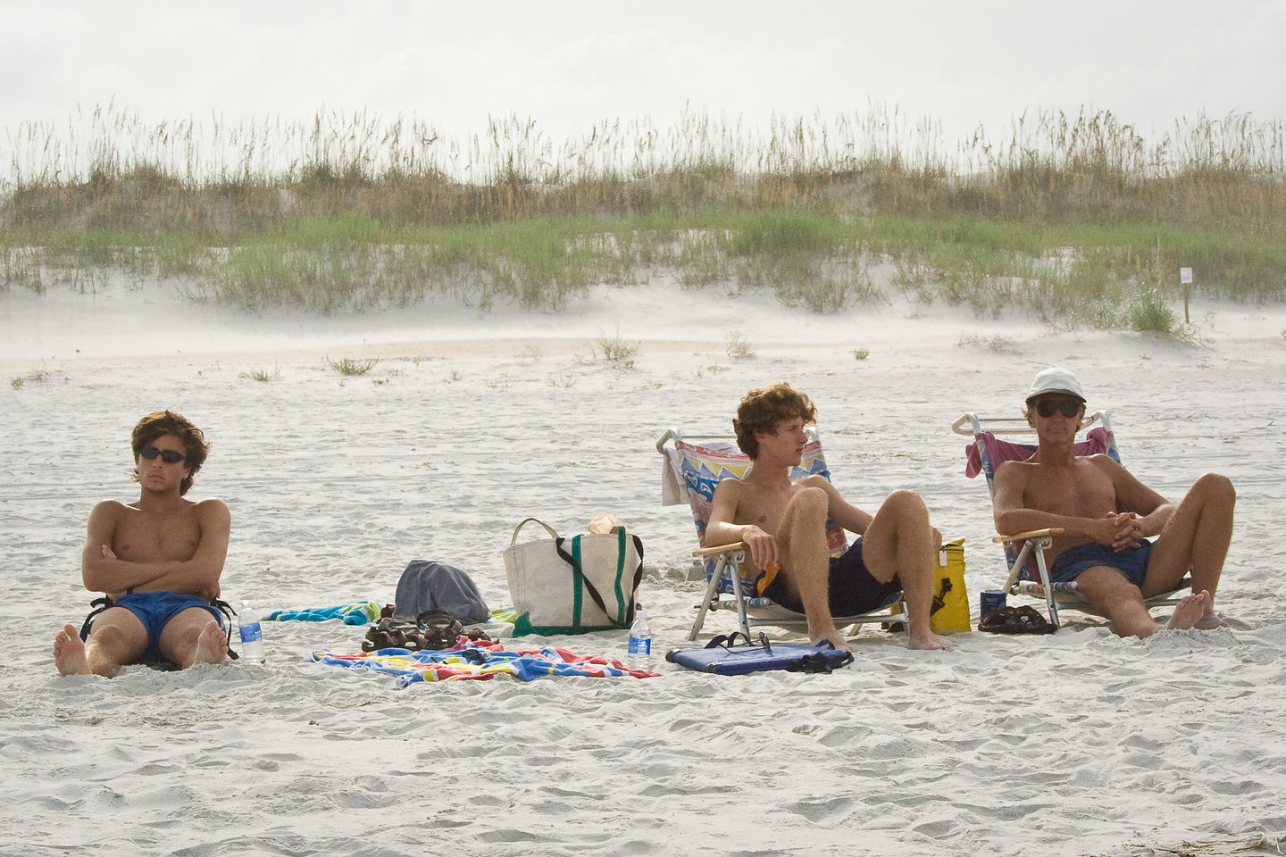Herb and Boys on relaxing on beach - LEG Herb and Boys on relaxing on beach - LEG