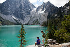 Lolo and Tom at Colchuck Lake Lolo and Tom at Colchuck Lake