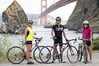 Tiburon Bikers before final climb to finish Tiburon Bikers before final climb to finish