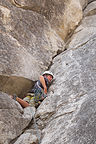 Tommy on Lead at the Manure Buttress Tommy on Lead at the Manure Buttress