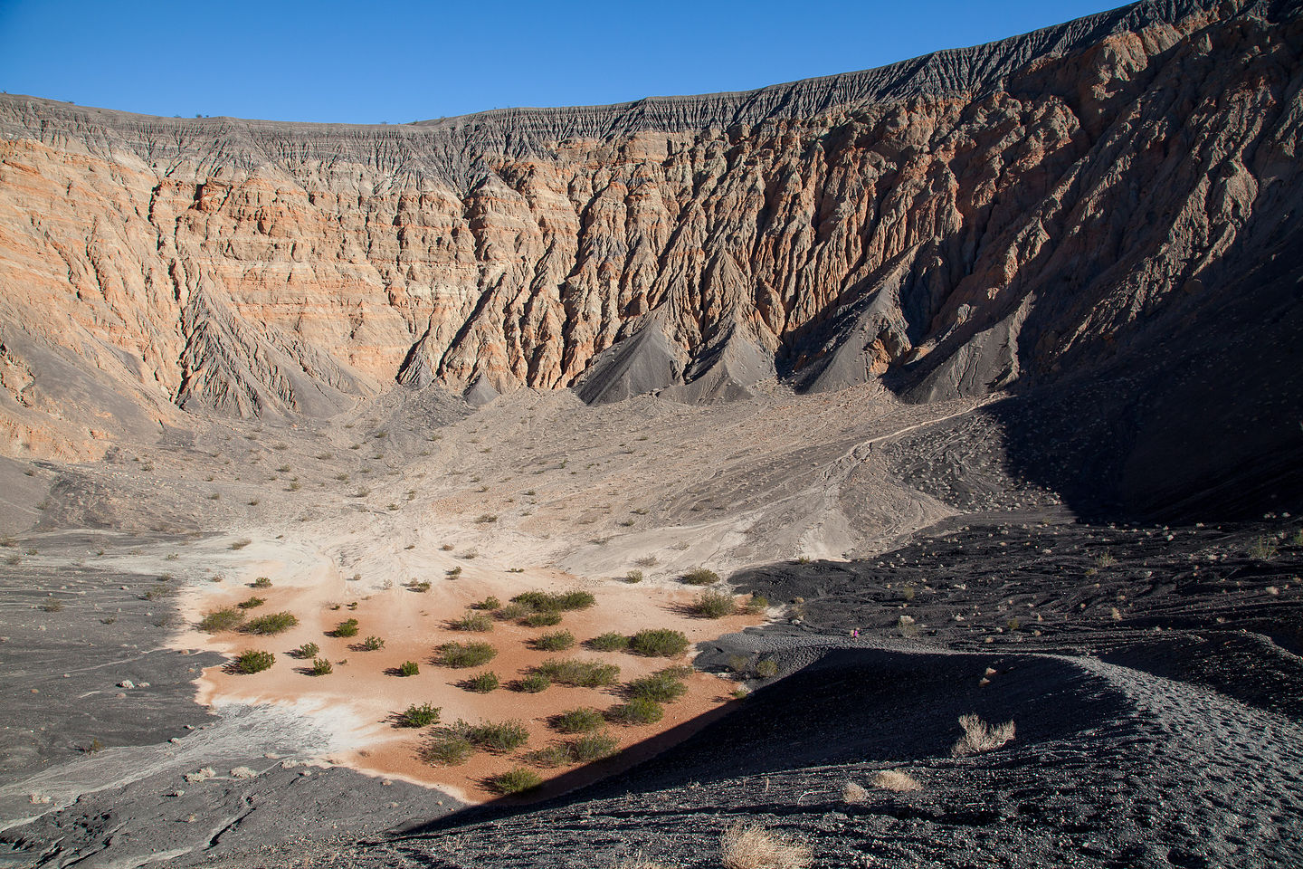 Ubehebe Crater with Tiny Lolo Ubehebe Crater with Tiny Lolo