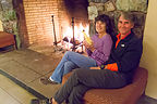Herb and Amused Lolo in Ahwahnee Fireplace Herb and Amused Lolo in Ahwahnee Fireplace