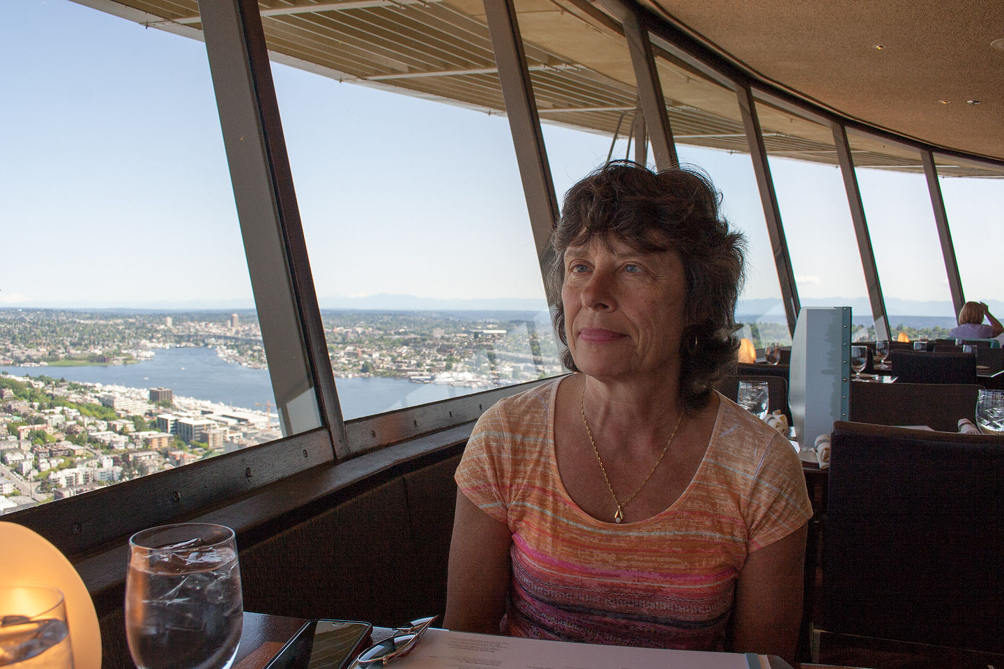 Lolo Dining in the Space Needle Lolo Dining in the Space Needle