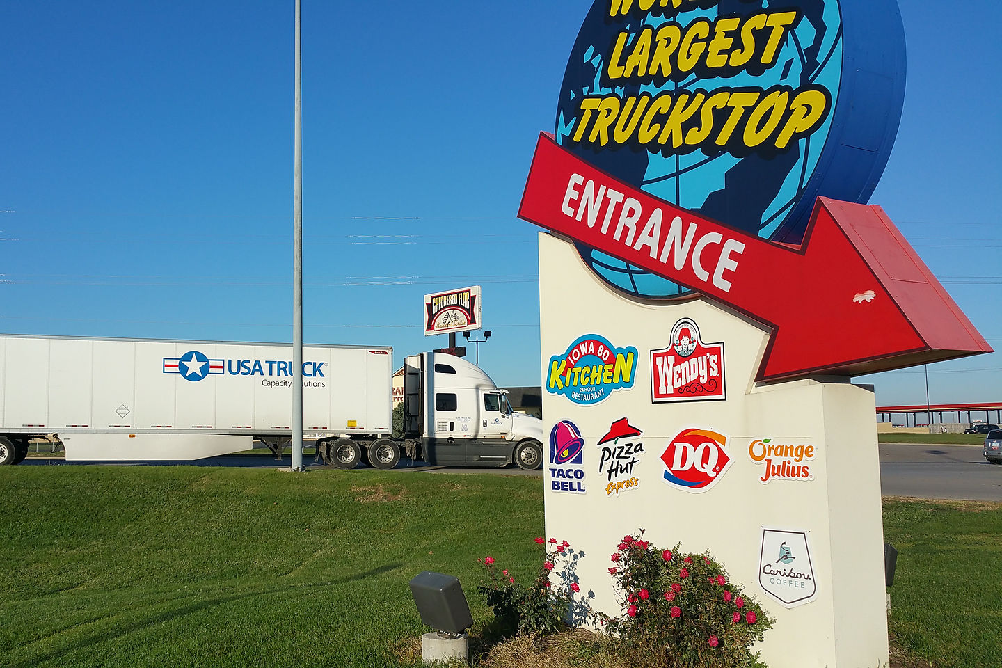 Entrance to Iowa 80 Truck Stop Entrance to Iowa 80 Truck Stop