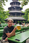 Herb enjoying the Chinesischer Turm beer garden Herb enjoying the Chinesischer Turm beer garden