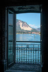 View from Grotto beneath Isola Bella Palace View from Grotto beneath Isola Bella Palace