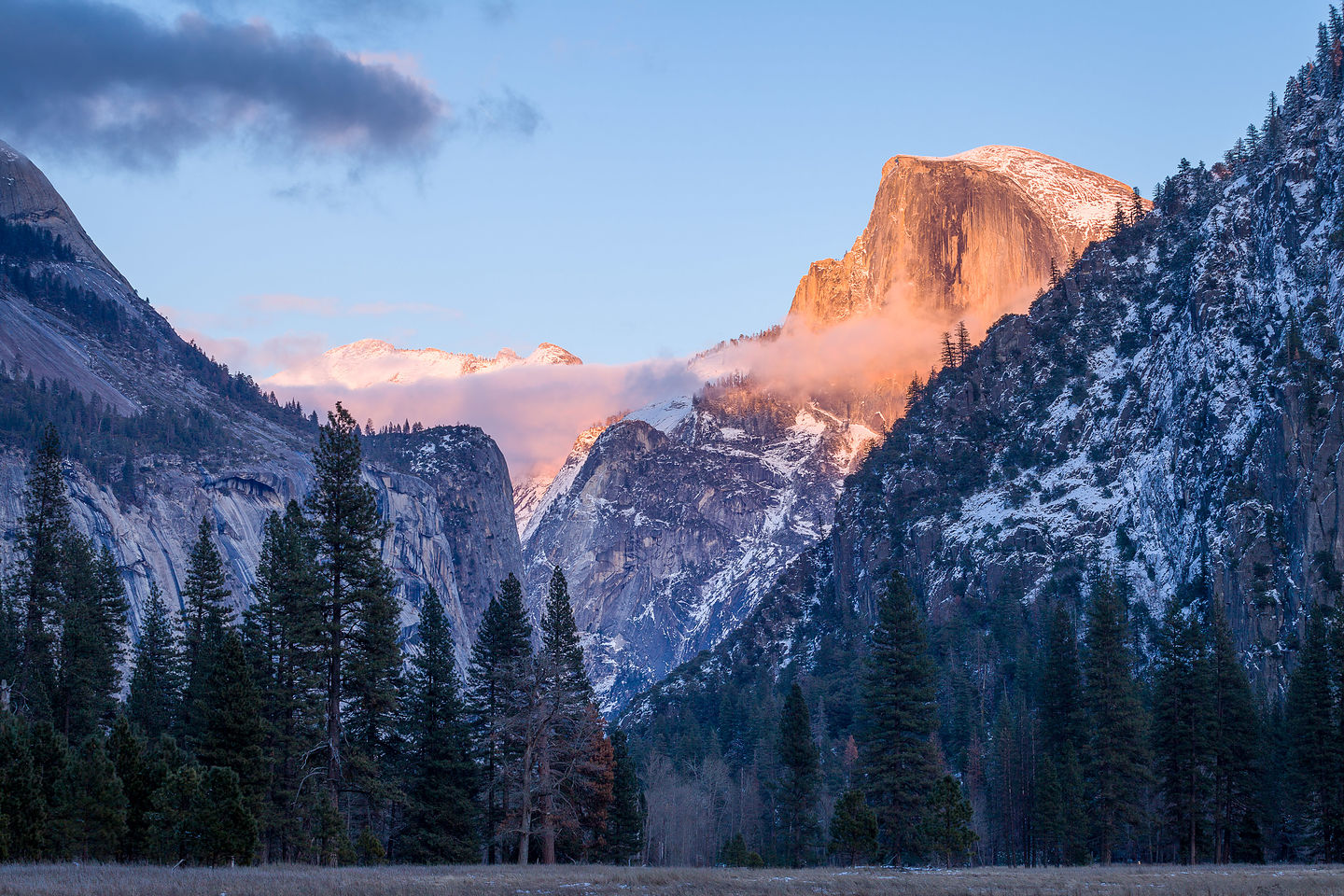 Alpenglow on Half Dome Alpenglow on Half Dome