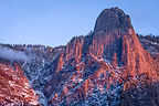 Alpenglow on Sentinel Rock Alpenglow on Sentinel Rock