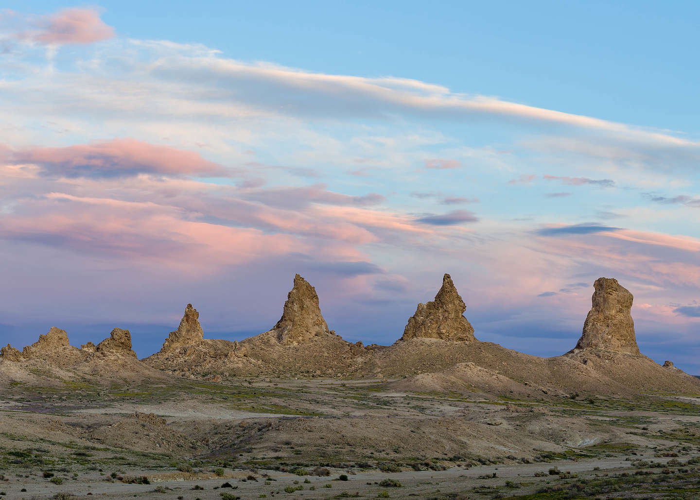 Golden hour at Trona Pinnacles Golden hour at Trona Pinnacles