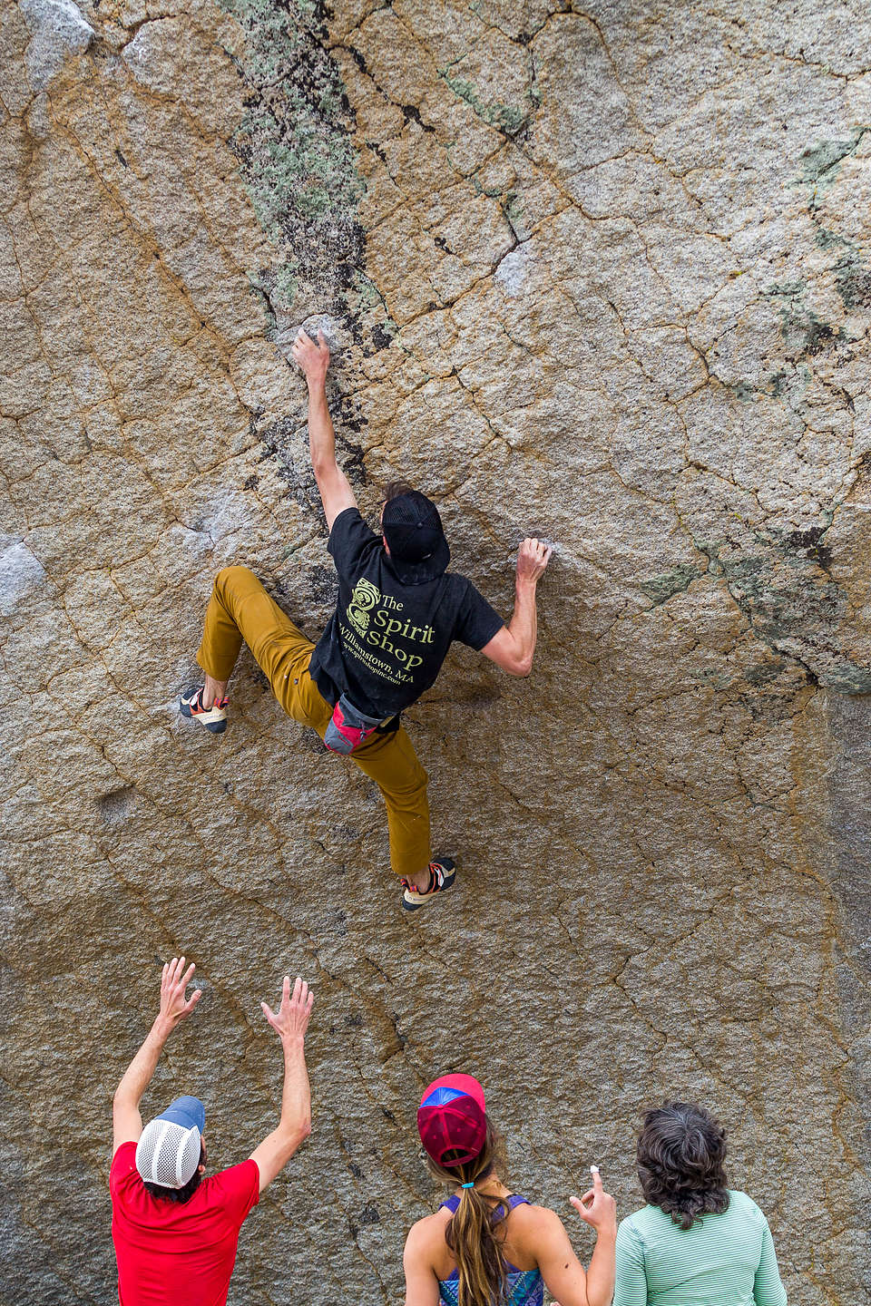 Tommy bouldering in the Buttermilks Tommy bouldering in the Buttermilks