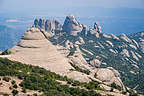 Bulbous limestone peaks of Montserrat Bulbous limestone peaks of Montserrat
