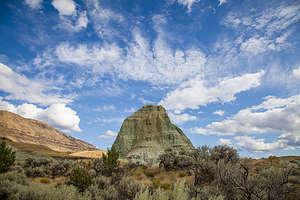 Another blue-green rock formation on Flood of Fire Trail Another blue-green rock formation on Flood of Fire Trail