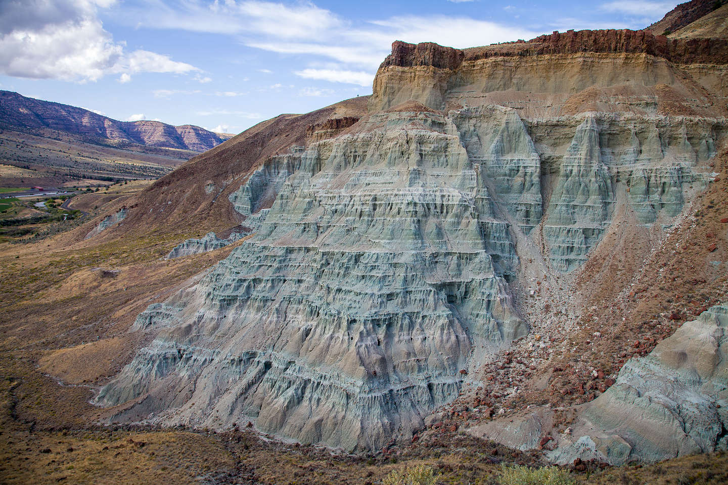 Another blue-green rock formation on Flood of Fire Trail Another blue-green rock formation on Flood of Fire Trail
