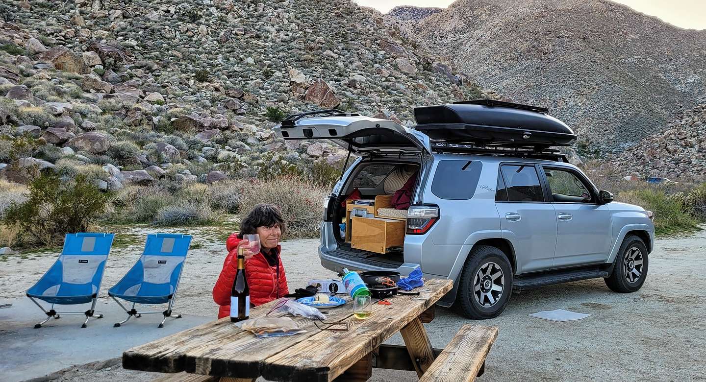 Camping in Sheep Canyon Camping in Sheep Canyon