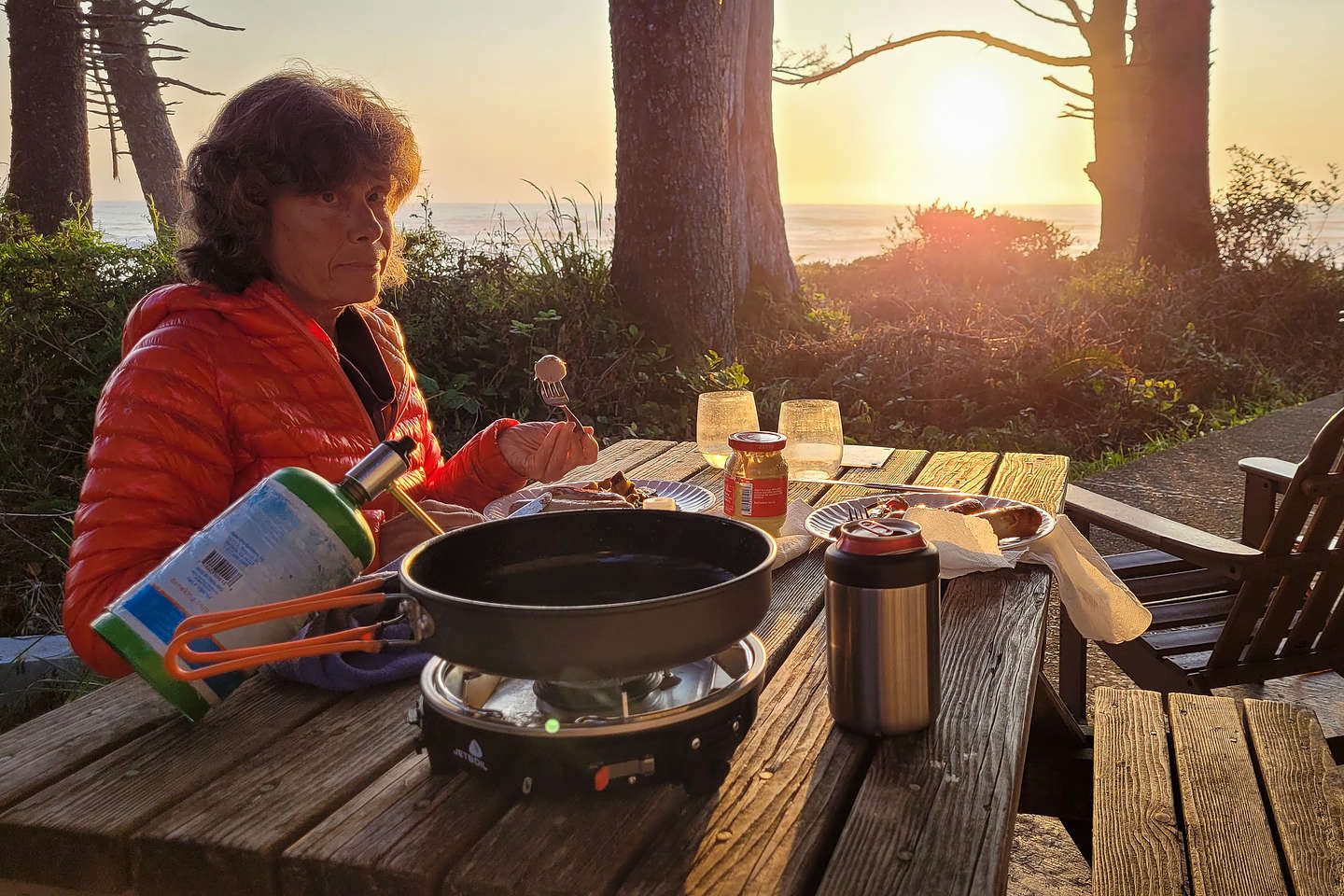 Kalaloch - dinner at our cabin Kalaloch - dinner at our cabin