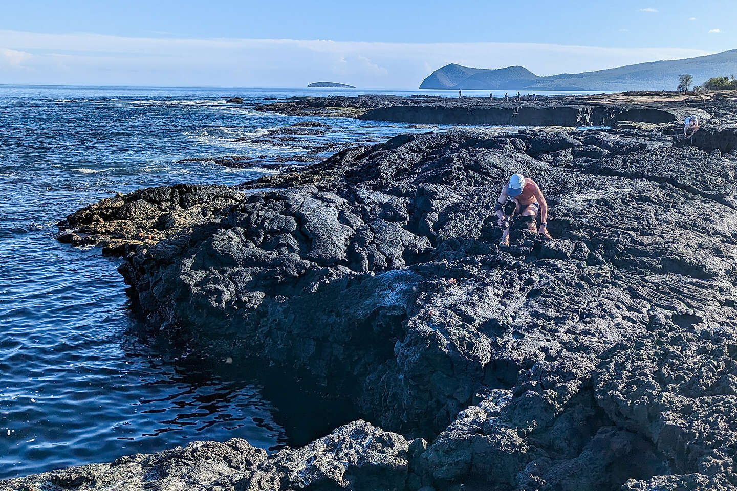 Rocky volcanic shoreline Rocky volcanic shoreline