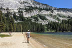 Herb setting out on the Tenaya Lake Loop Herb setting out on the Tenaya Lake Loop