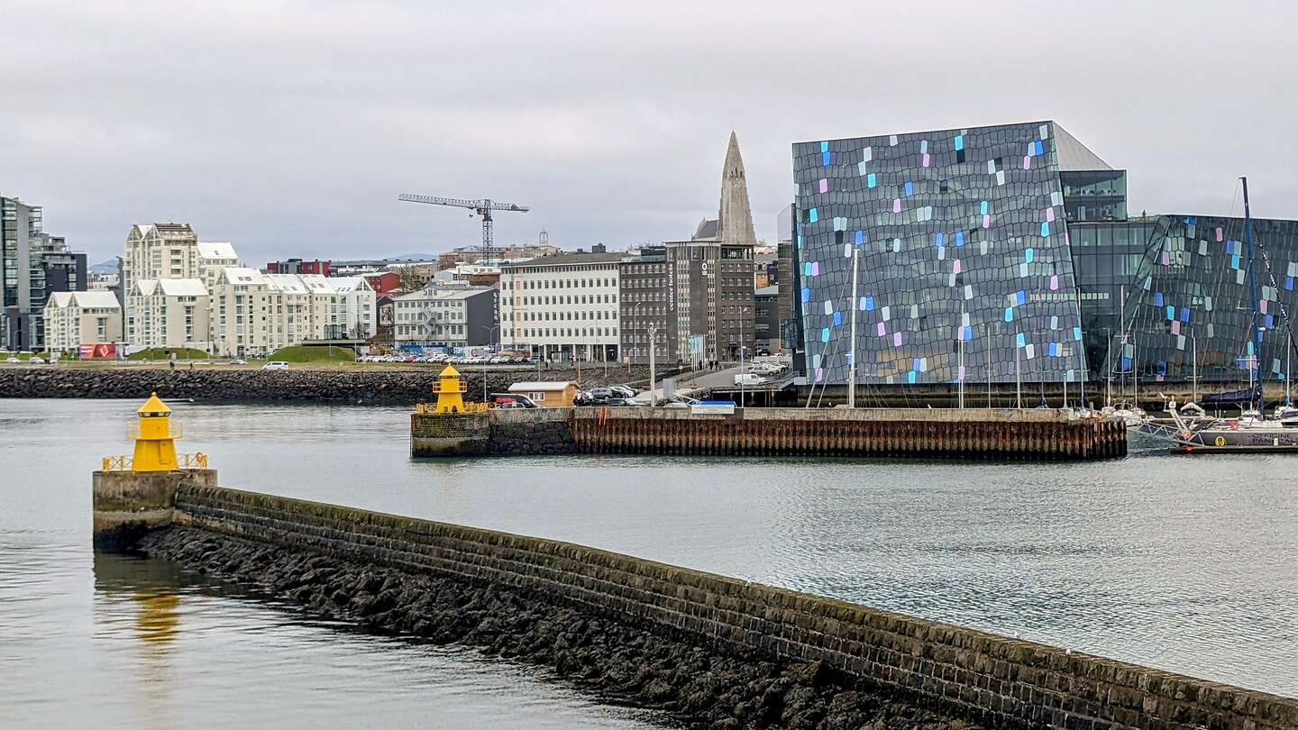 The Harpa Concert Hall from the Old Pier The Harpa Concert Hall from the Old Pier