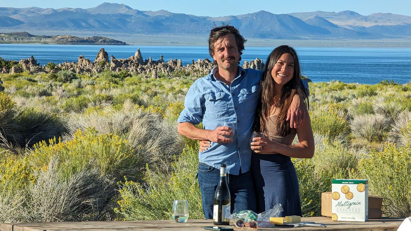 Pre-dinner cocktail hour at the South Tufas Pre-dinner cocktail hour at the South Tufas