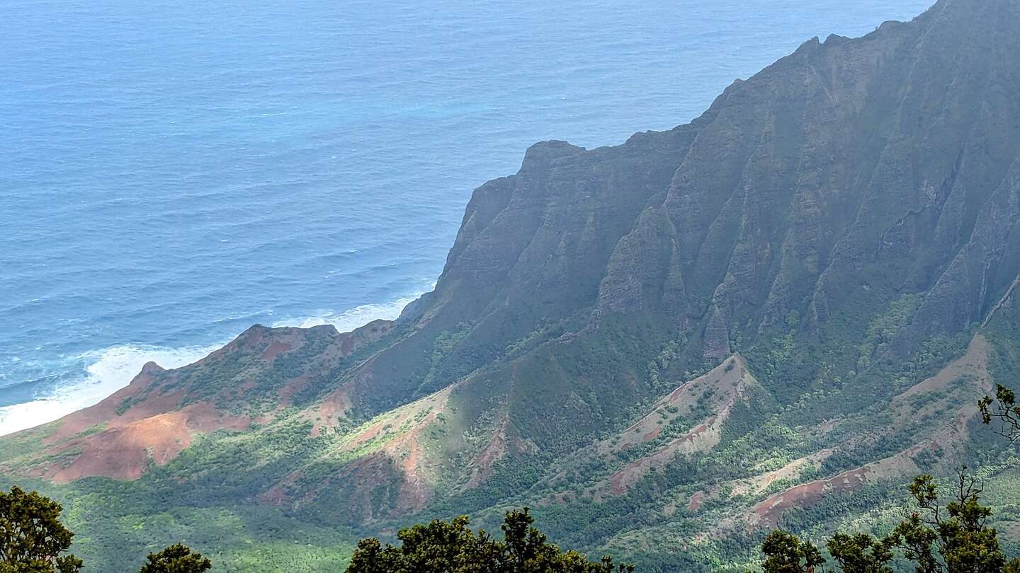 Where Waimea Canyon meets the sea