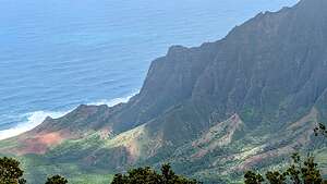 Where Waimea Canyon meets the sea