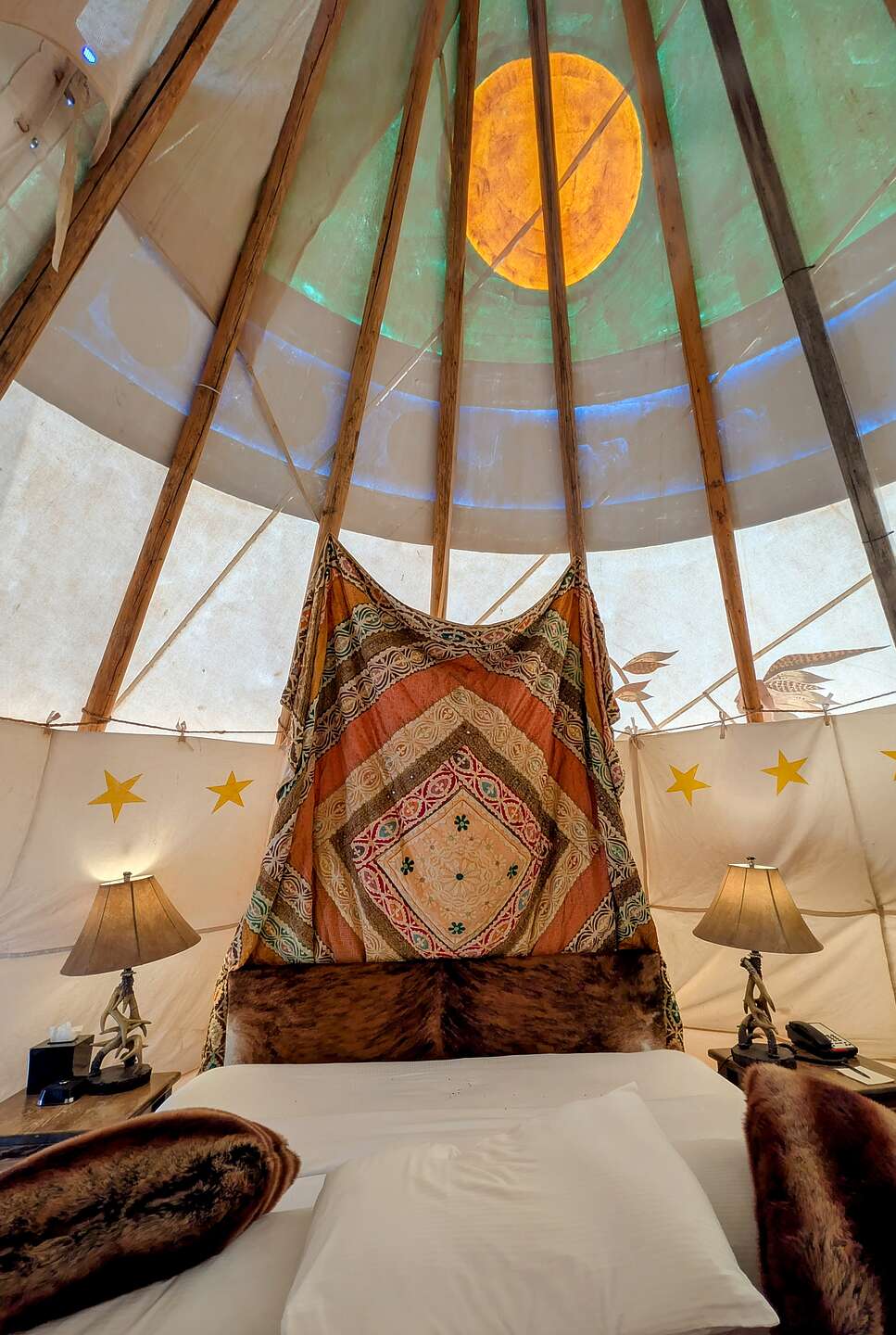 Interior of the TeePee