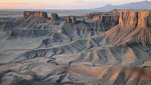 Sunrise hits Moonscape Sunrise hits Moonscape