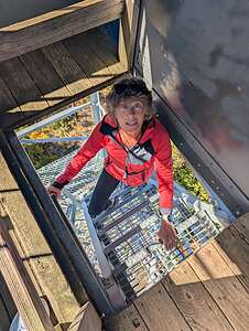 Climbint the Mr. Olga fire tower Climbint the Mr. Olga fire tower