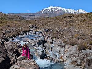 Lava field above Taranaki Falls