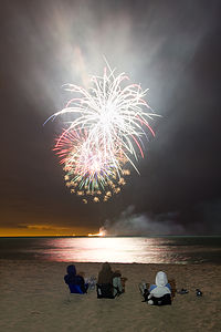 Fireworks Over Lake Michigan