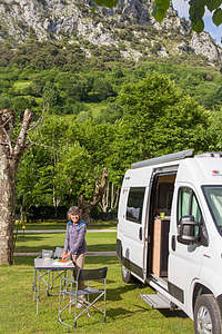 Our campground in the Picos de Europa