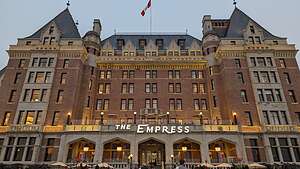 The iconic Empress Hotel