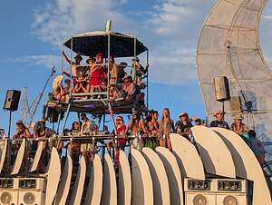 Raucous Crowd seeking wisdom