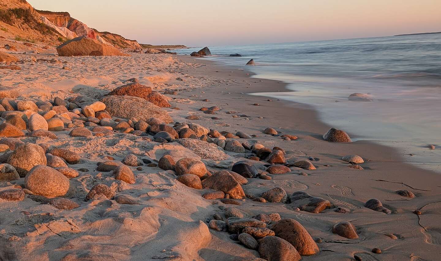 Moshup Beach at sunset