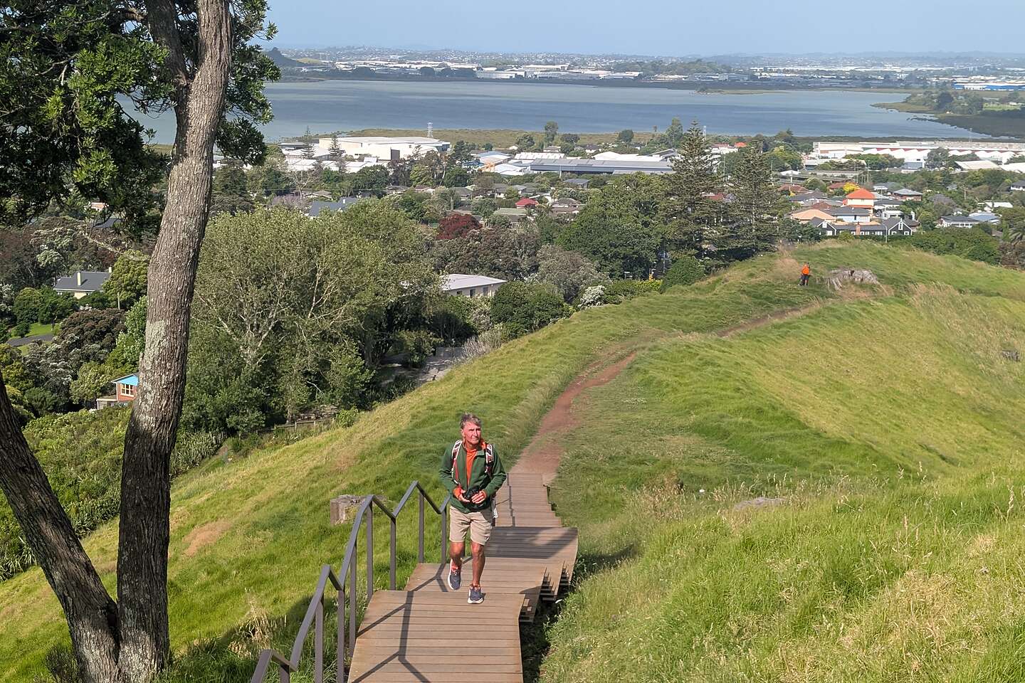 Hiking to the summit